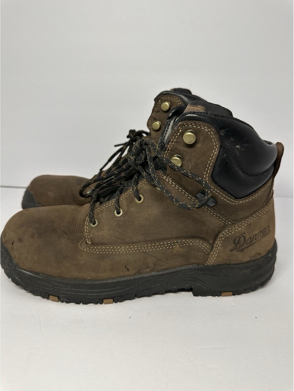 Danner Boots Mens Size 8.5 Brown Caliper 6" Waterproof Work Slip Resistant 19452